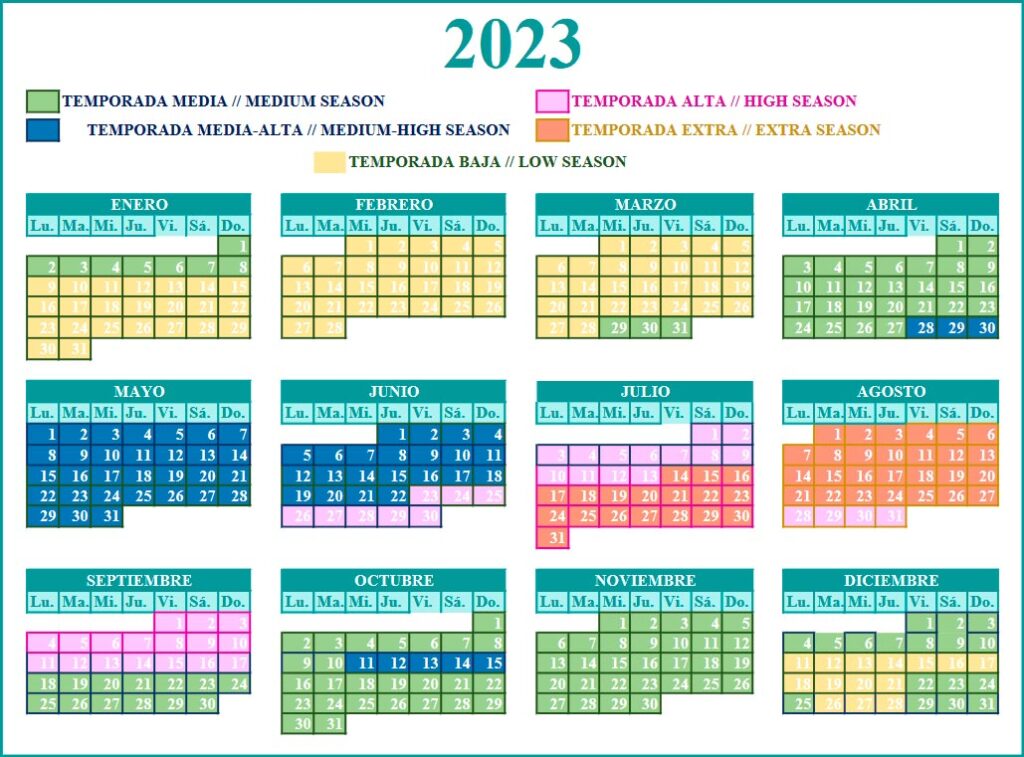 Calendario Secretos 2023